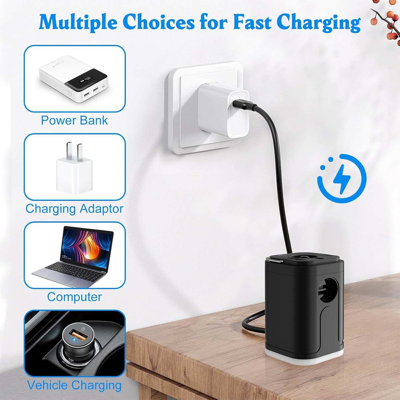 پمپ هوای کوچک و چراغ کمپینگ 66001