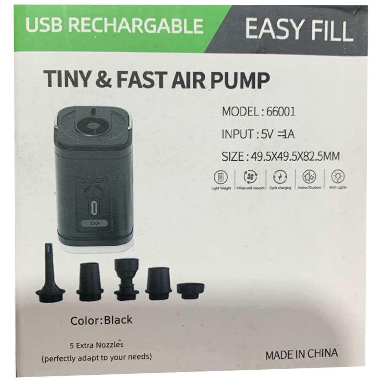 پمپ هوای کوچک و چراغ کمپینگ 66001