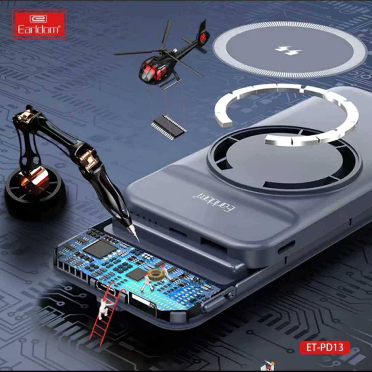 هولدر گوشی موبایل مگنتی داخل خودرو چندمنظوره ارلدام ET-EH235