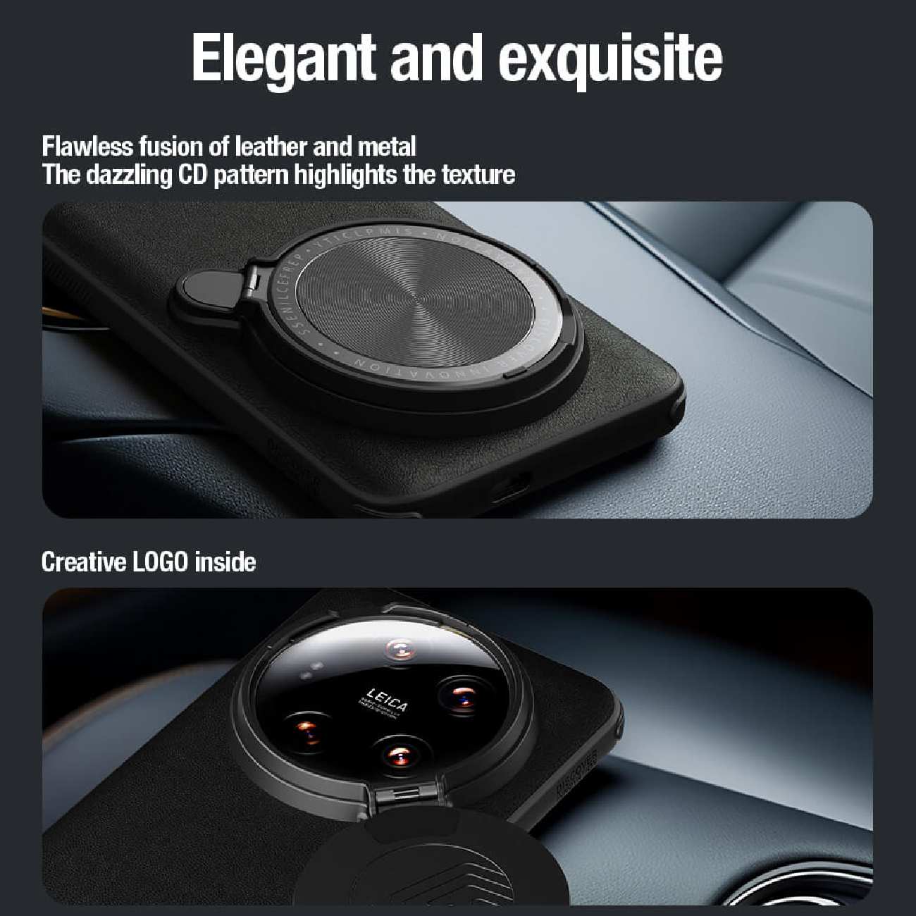 قاب محافظ شیائومی 14 اولترا نیلکین Camshield Prop Leather