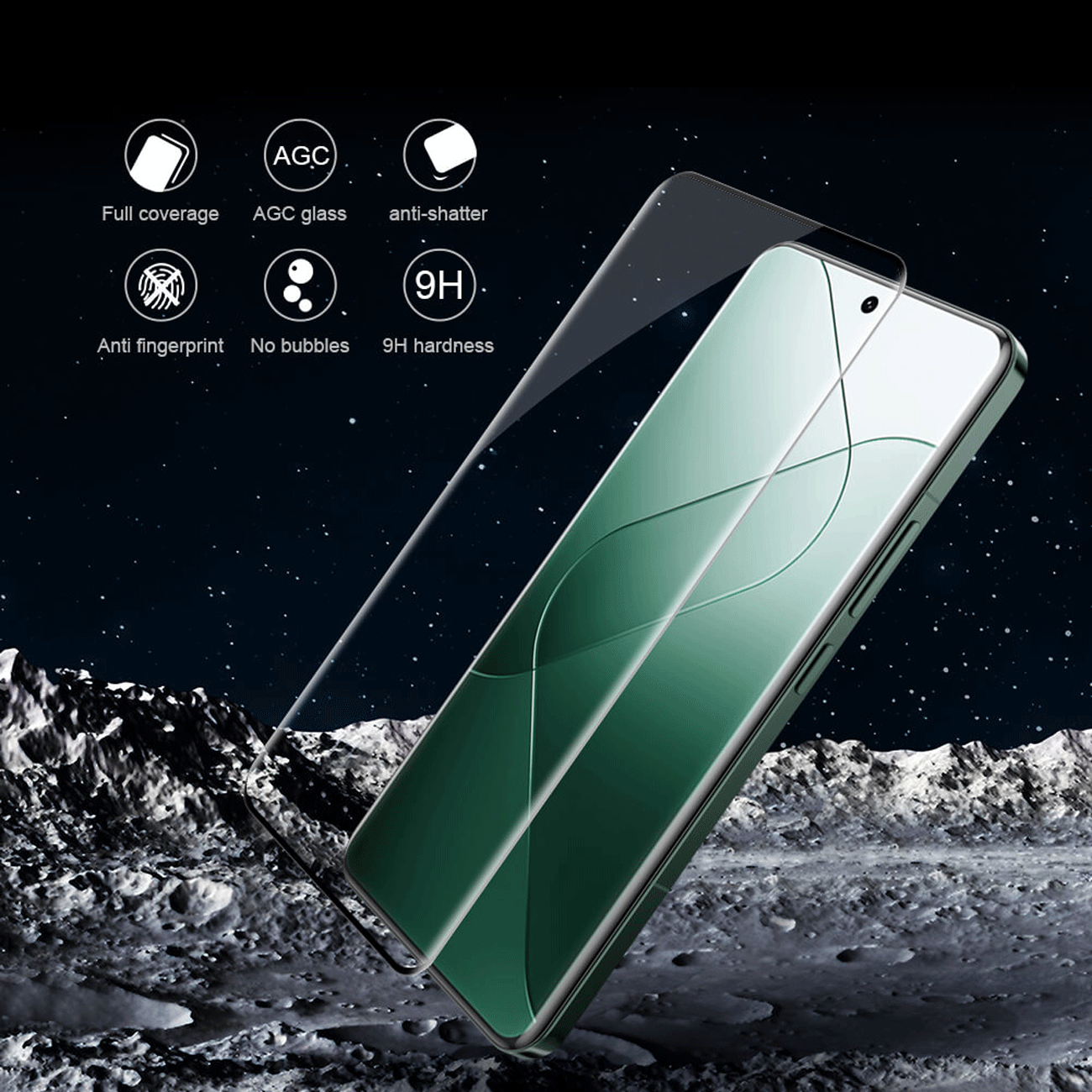 گلس شفاف شیائومی 14 پرو نیلکین Amazing 3D