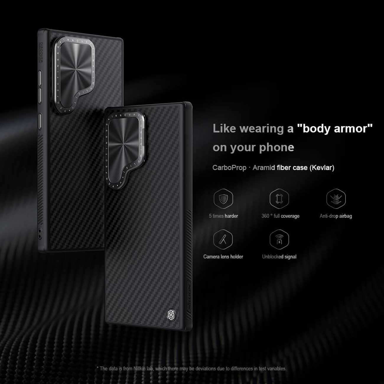 قاب محافظ گوشی سامسونگ گلکسی اس 24 اولترا نیلکین CarboProp Aramid