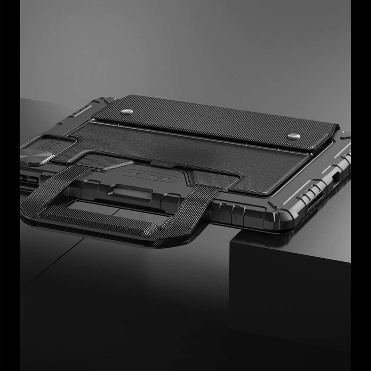 قاب کیبورددار طرح کیف آیپد ایر 11 (2024) و آیپد ایر (2022) ، آیپد ایر 5، آیپد ایر 10.9 اینچ (2020)، آیپد ایر 4، آیپد پرو 11(2020، 2021، 2022) نیلکین Bumper Go Keyboard