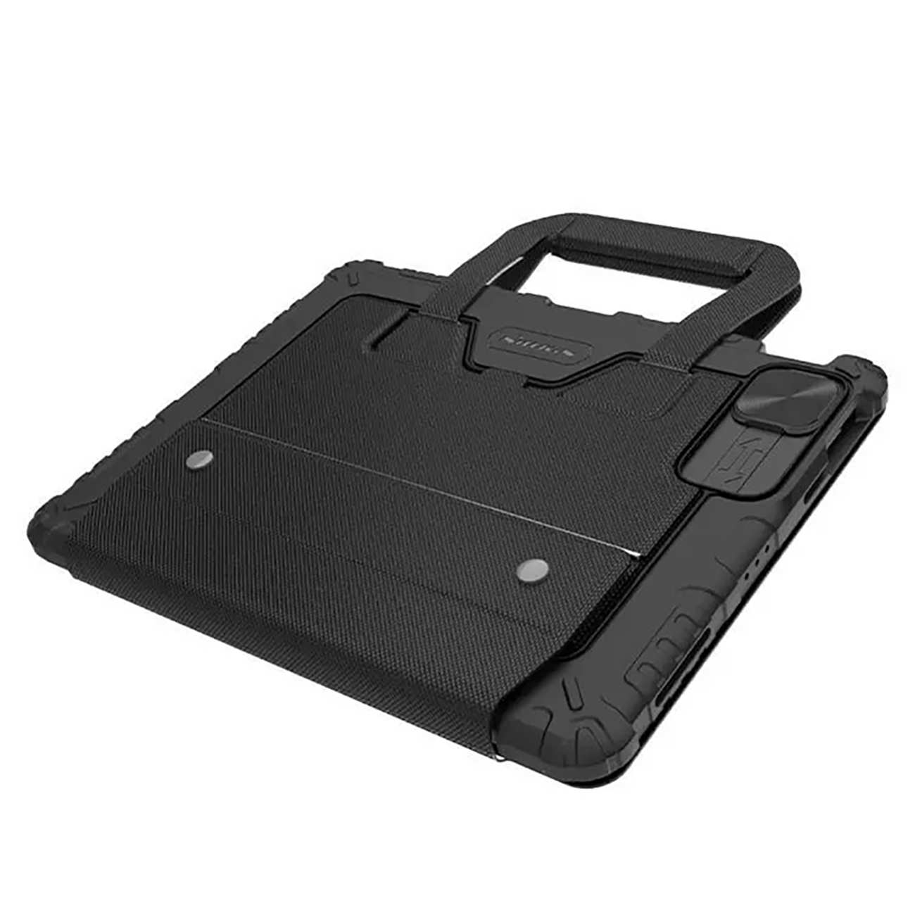 قاب کیبورددار طرح کیف آیپد ایر 11 (2024) و آیپد ایر (2022) ، آیپد ایر 5، آیپد ایر 10.9 اینچ (2020)، آیپد ایر 4، آیپد پرو 11(2020، 2021، 2022) نیلکین Bumper Go Keyboard