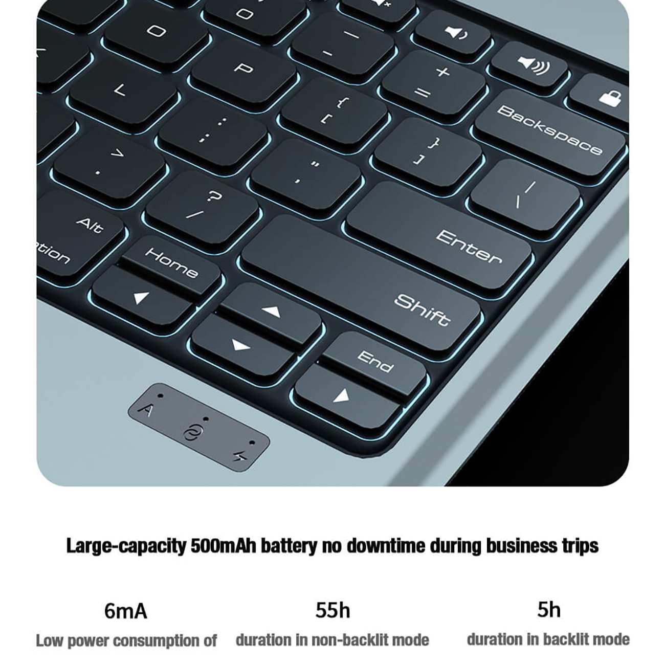 قاب کیبورددار طرح کیف آیپد ایر 11 (2024) و آیپد ایر (2022) ، آیپد ایر 5، آیپد ایر 10.9 اینچ (2020)، آیپد ایر 4، آیپد پرو 11(2020، 2021، 2022) نیلکین Bumper Go Keyboard