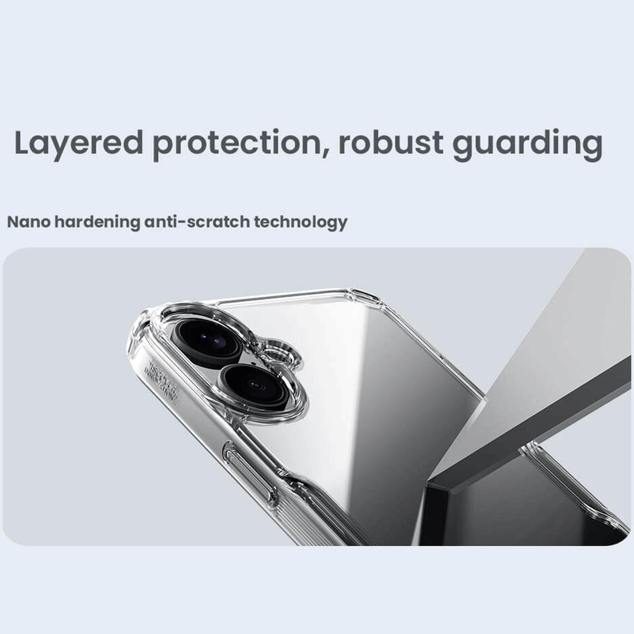 قاب شفاف گوشی آیفون 16 نیلکین Nature TPU Pro