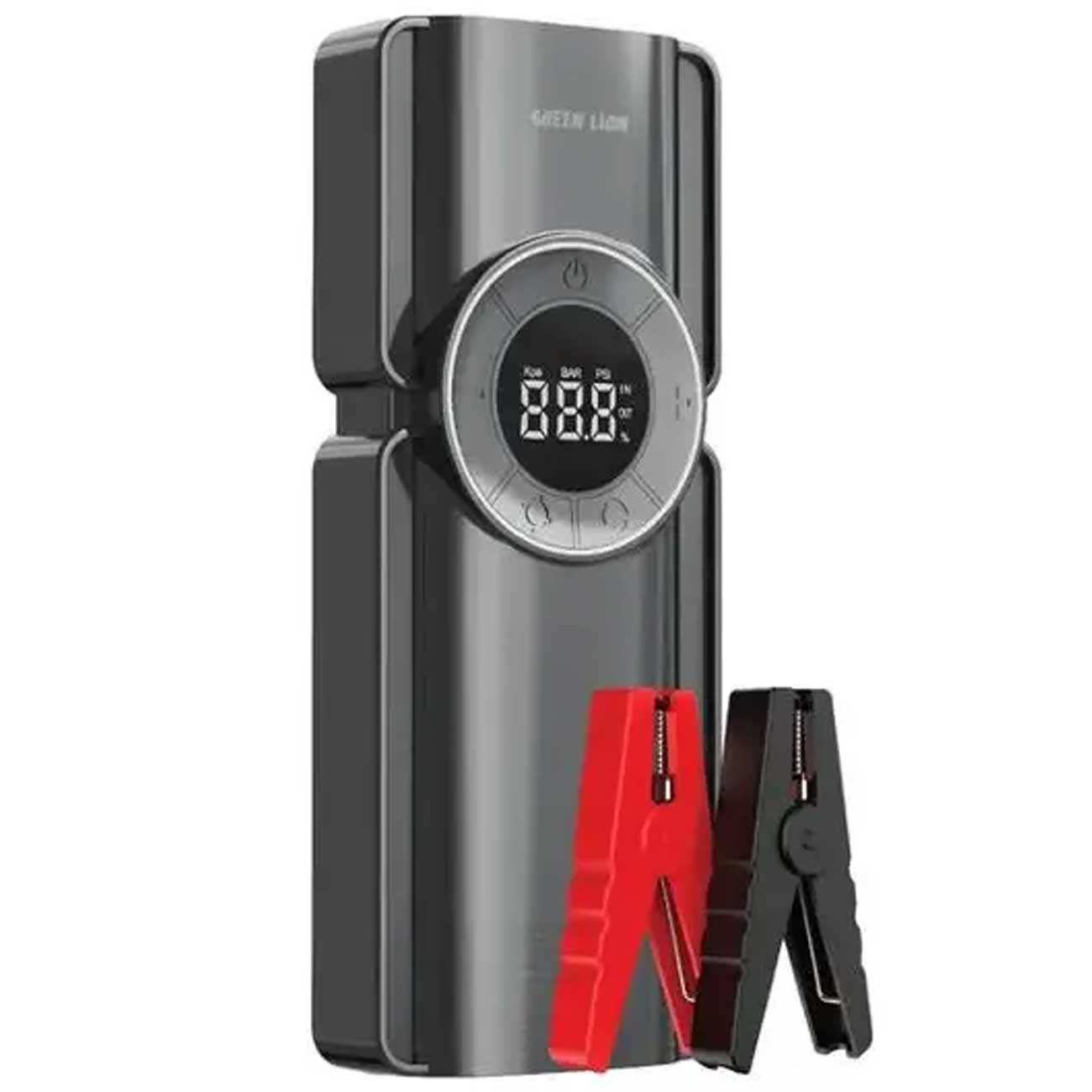 جامپ استارتر، کمپرسور باد، پاوربانک و چراغ قوه گرین لاین GNJUMPSTRBK