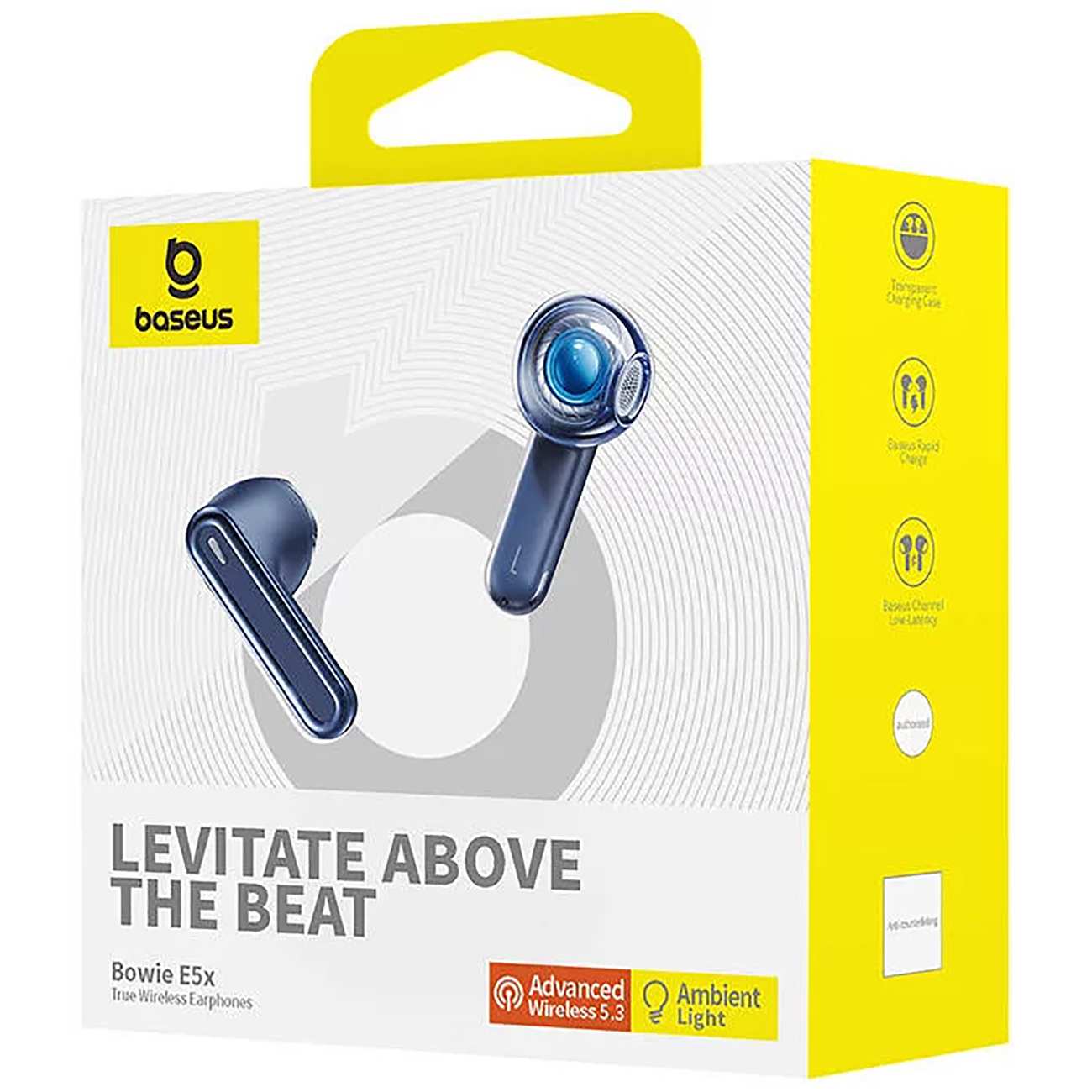 هندزفری بلوتوثی 5.3 طرح شفاف بیسوس E5x A00060101323-00