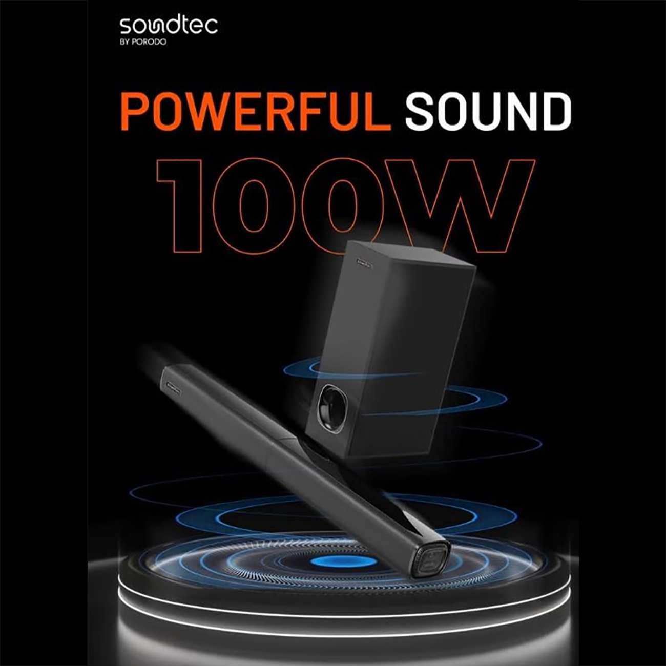 ساندبار پورودو PD-STBS100W-BK