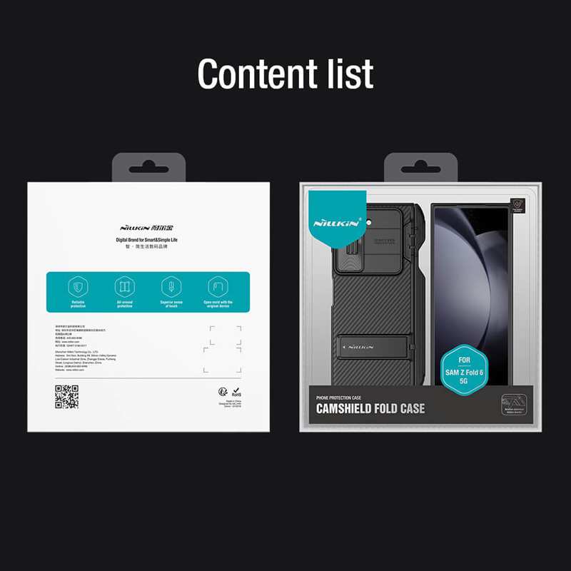 قاب محافظ گوشی سامسونگ گلکسی زد فولد 6 نیلکین Camshield Fold S-Pen