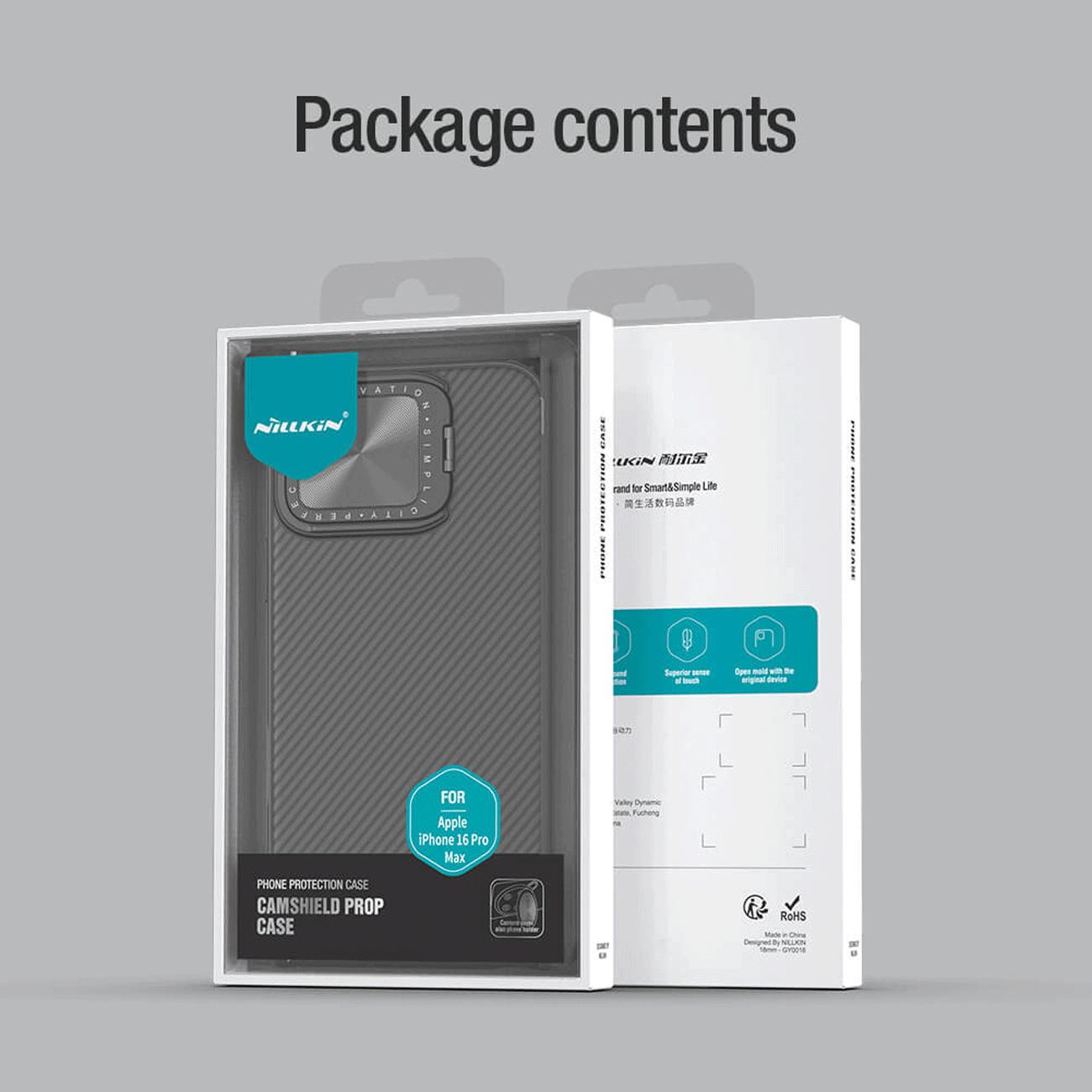 قاب محافظ گوشی آیفون 16 پرو نیلکین Camshield Prop Camera protective