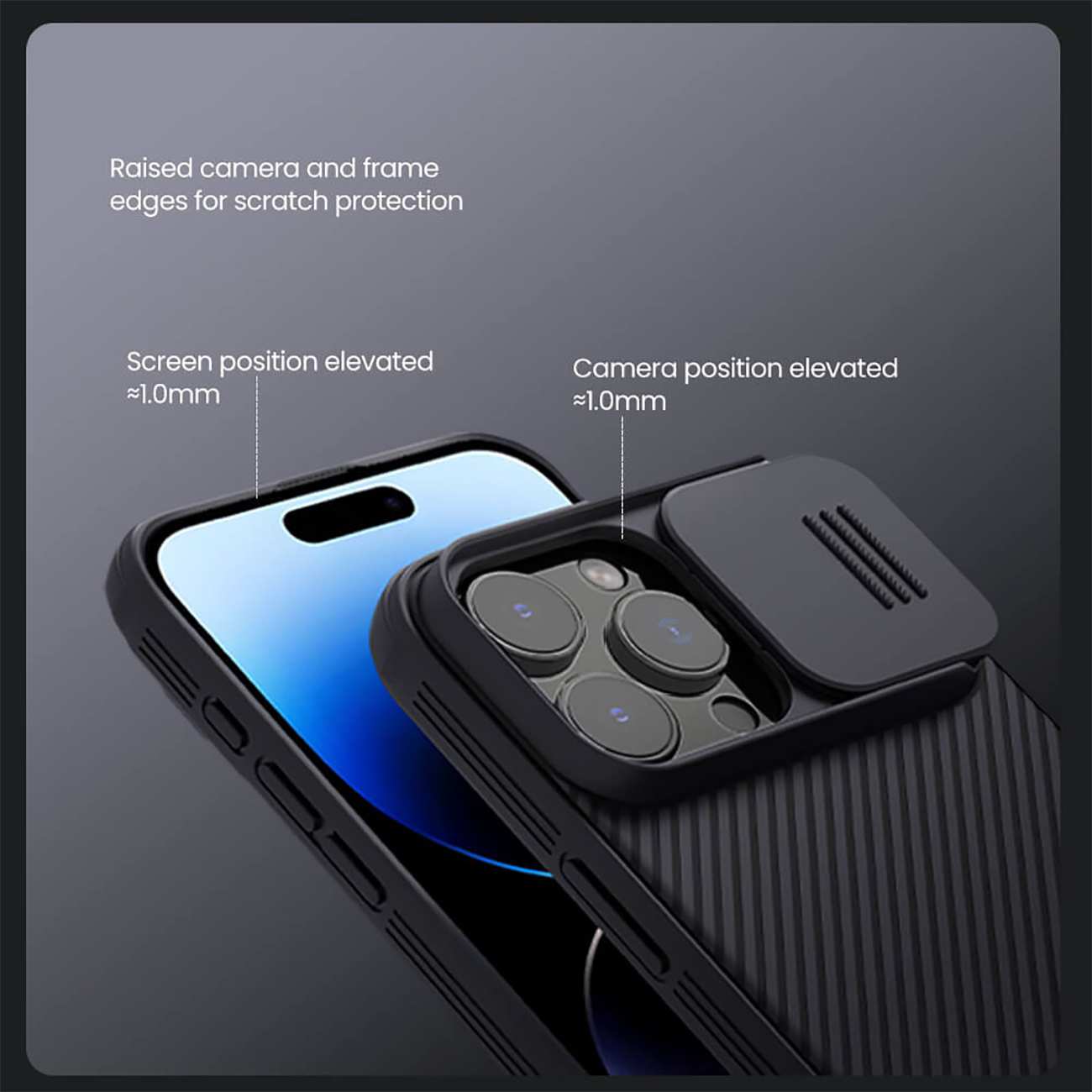 قاب محافظ گوشی آیفون 16 پرومکس نیلکین CamShield Pro Camera protective