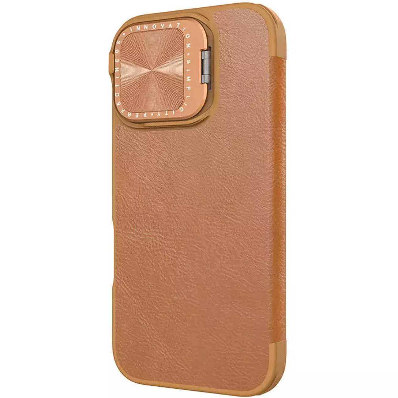 قاب محافظ چرمی گوشی آیفون 16 نیلکین Qin Prop Leather