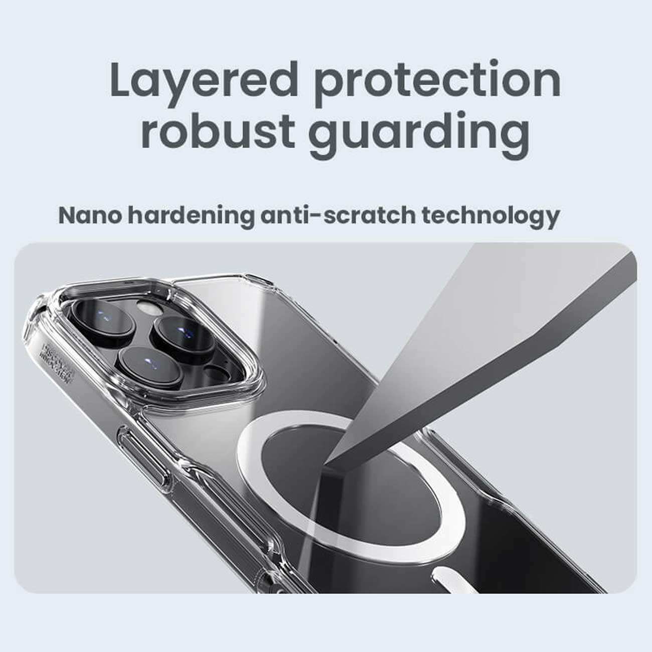 قاب شفاف مگنتی گوشی آیفون 16 پرومکس نیلکین Nature TPU Pro Magnetic