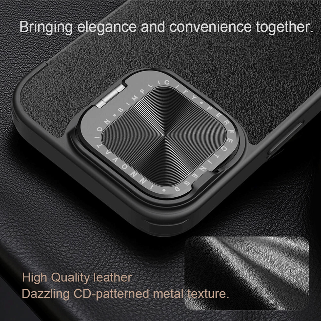 قاب کلاسوری چرمی آیفون 16 پرومکس نیلکین Qin Prop Leather