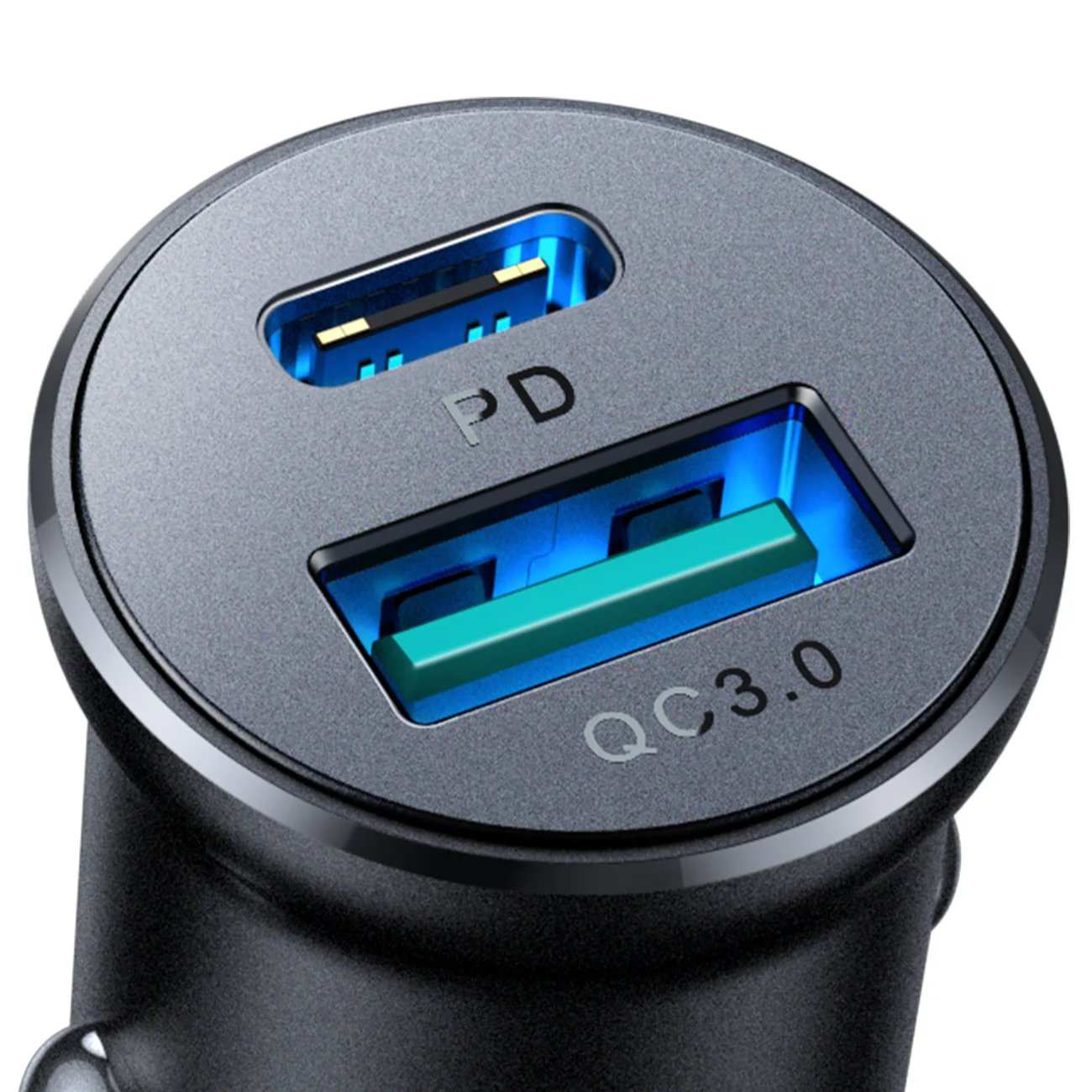 شارژر فندکی فست شارژ ماشین تایپ سی 30 وات جویروم JR-CCN05