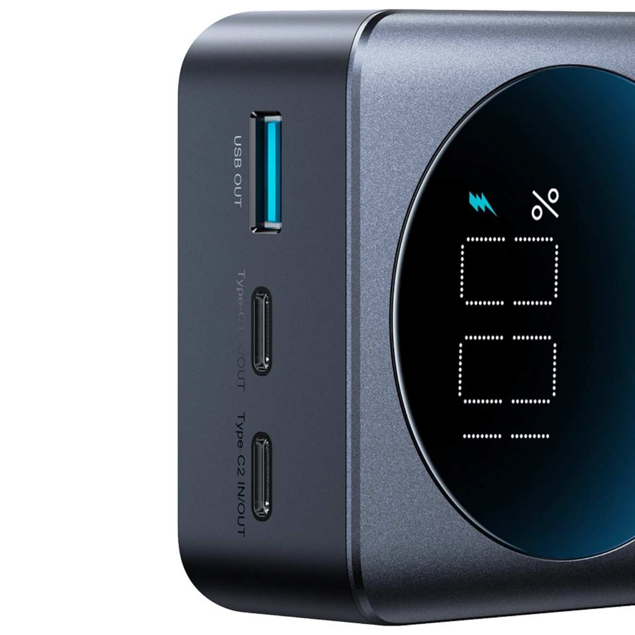 پاور بانک سوپر فست شارژ تایپ سی و یو اس بی 65 وات 30000 همراه با کابل دوسر تایپ سی جویروم JR-PBF05