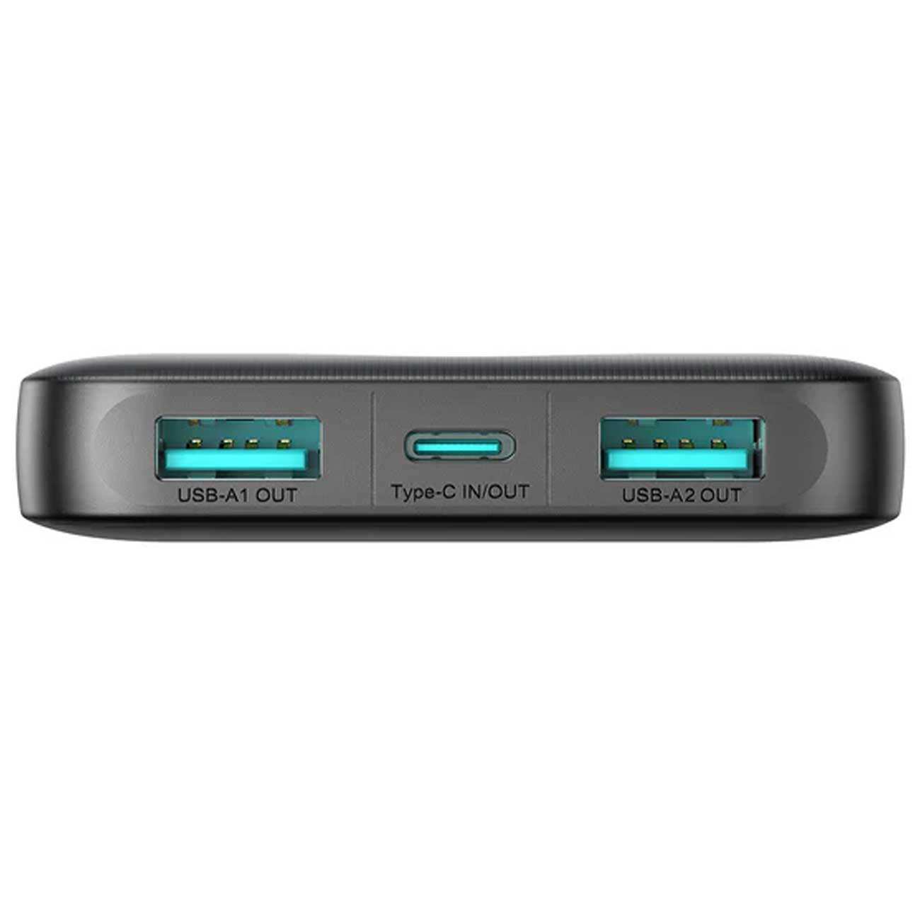 پاوربانک فست شارژ تایپ سی و یو اس بی 2.4 آمپر 10000 جویروم JR-PBF12