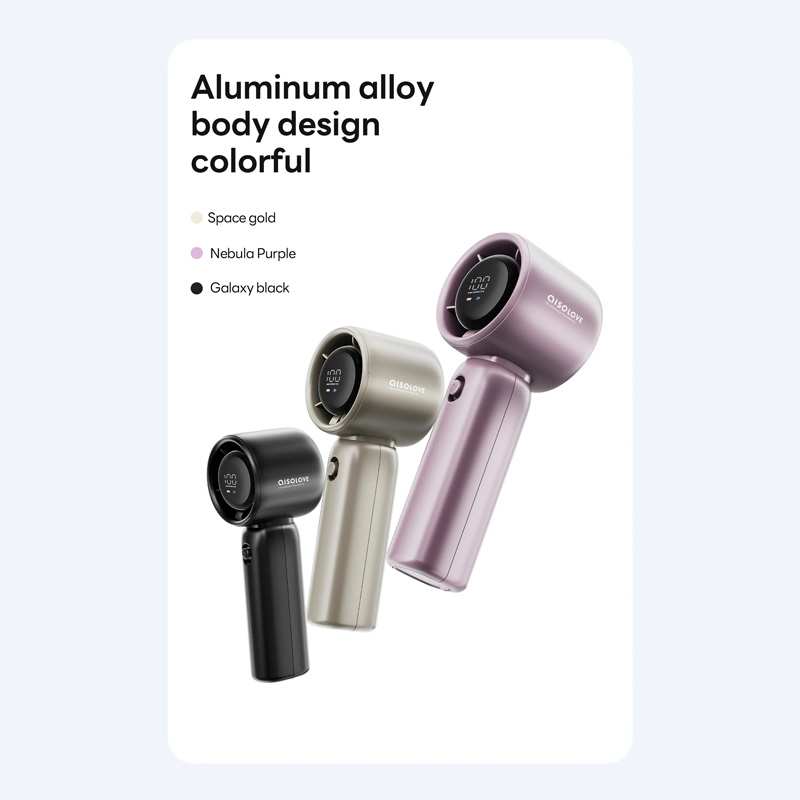 پنکه دستی شارژی دارای صفحه نمایش دیجیتال F15