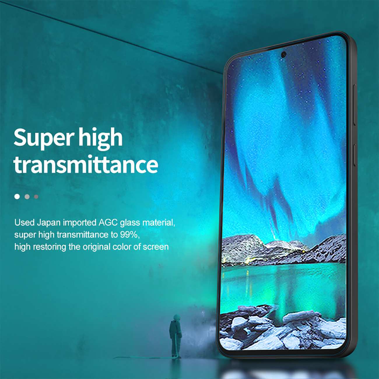 گلس گوشی سامسونگ گلکسی اس 24 اف ای نیلکین Amazing H+ Pro tempered