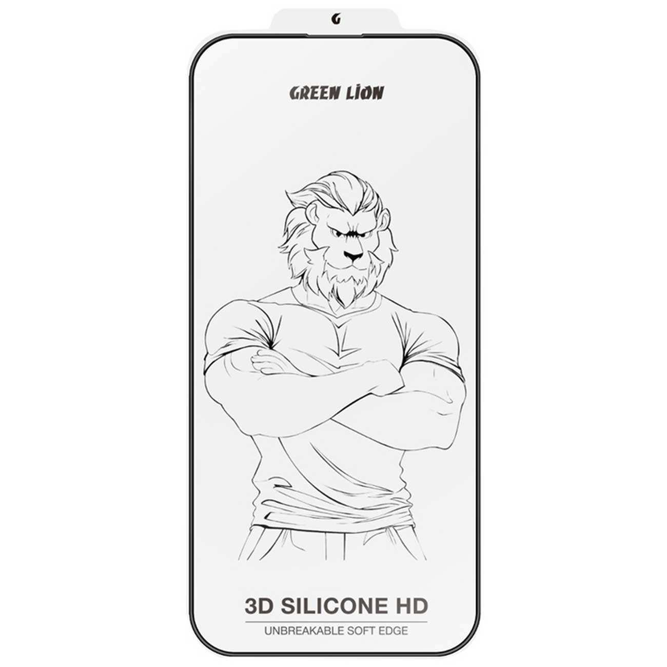 گلس گوشی آیفون 16 پرو 3 بعدی گرین GN3DSIL16PCL