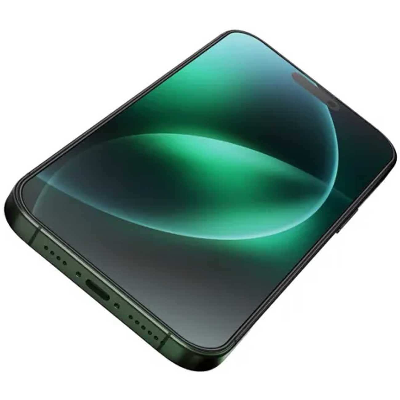 گلس گوشی آیفون 16 پرو 3 بعدی گرین GN3DSIL16PCL