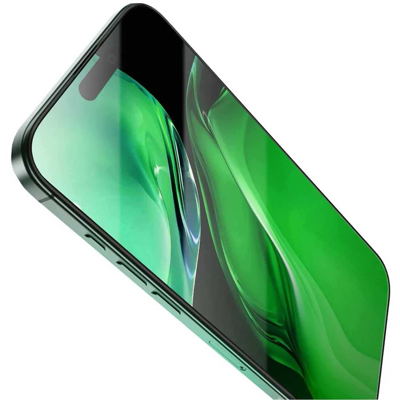 گلس گوشی آیفون 16 پرو 3 بعدی گرین GN3DSIL16PCL