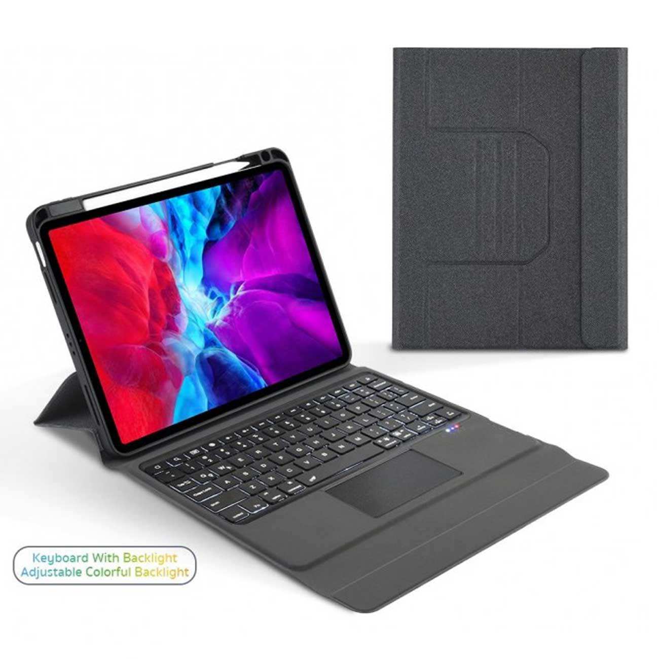 قاب کلاسوری بلوتوثی کیبورددار آیپد ایر 4 و 5 10.9 اینچ و آیپد پرو 11 اینچ (2020، 2021) کوتسی 61013