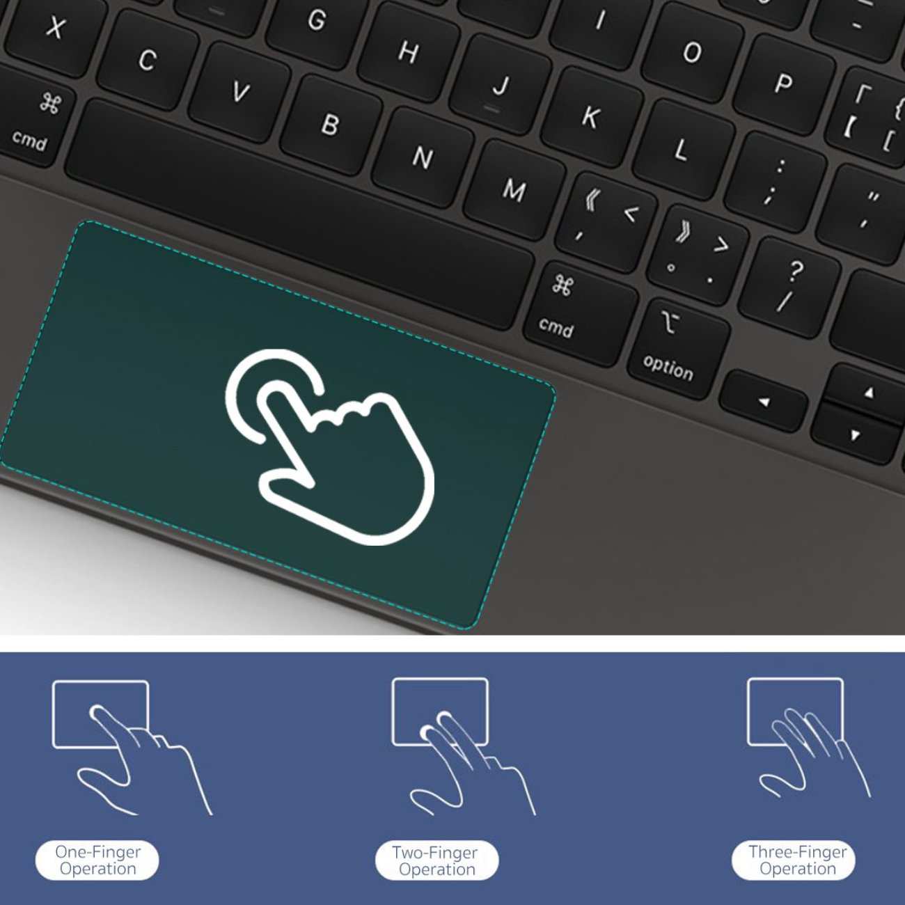 قاب کلاسوری کیبورد دار آیپد ایر 10.9 اینچ نسل پنجم و آیپد پرو 11 اینچ کوتسی 64018