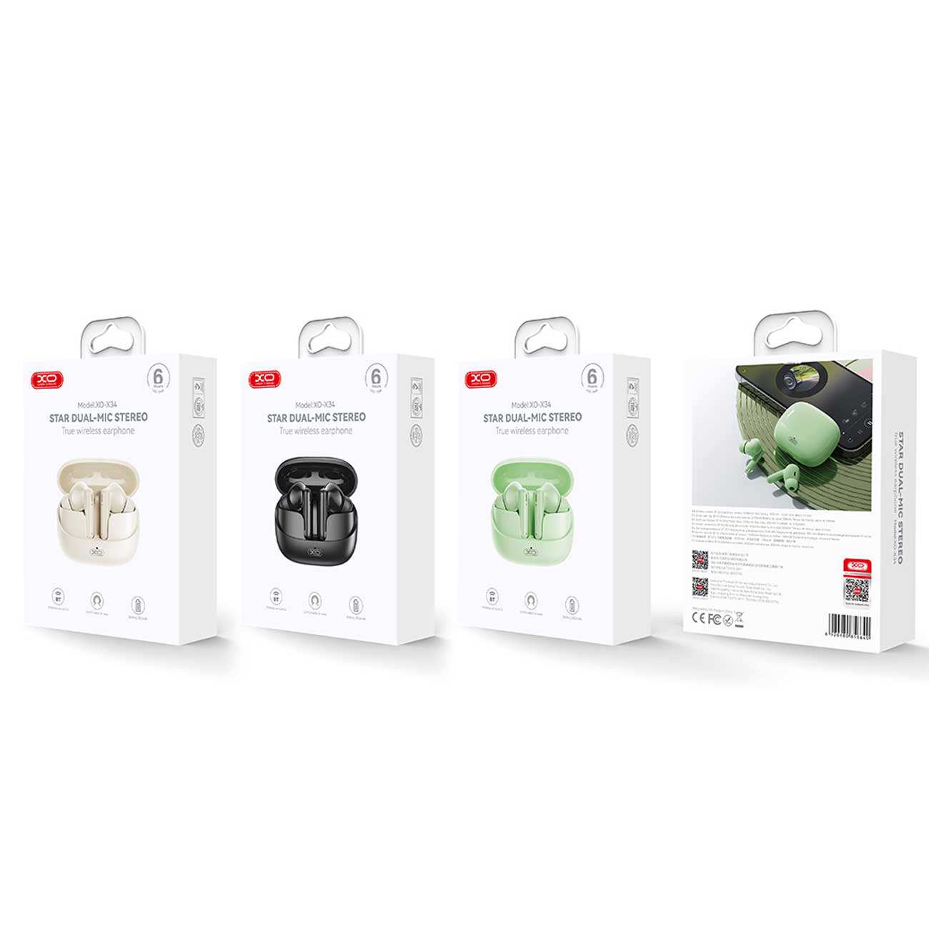 هندزفری بلوتوثی 5.3 ایکس او X34