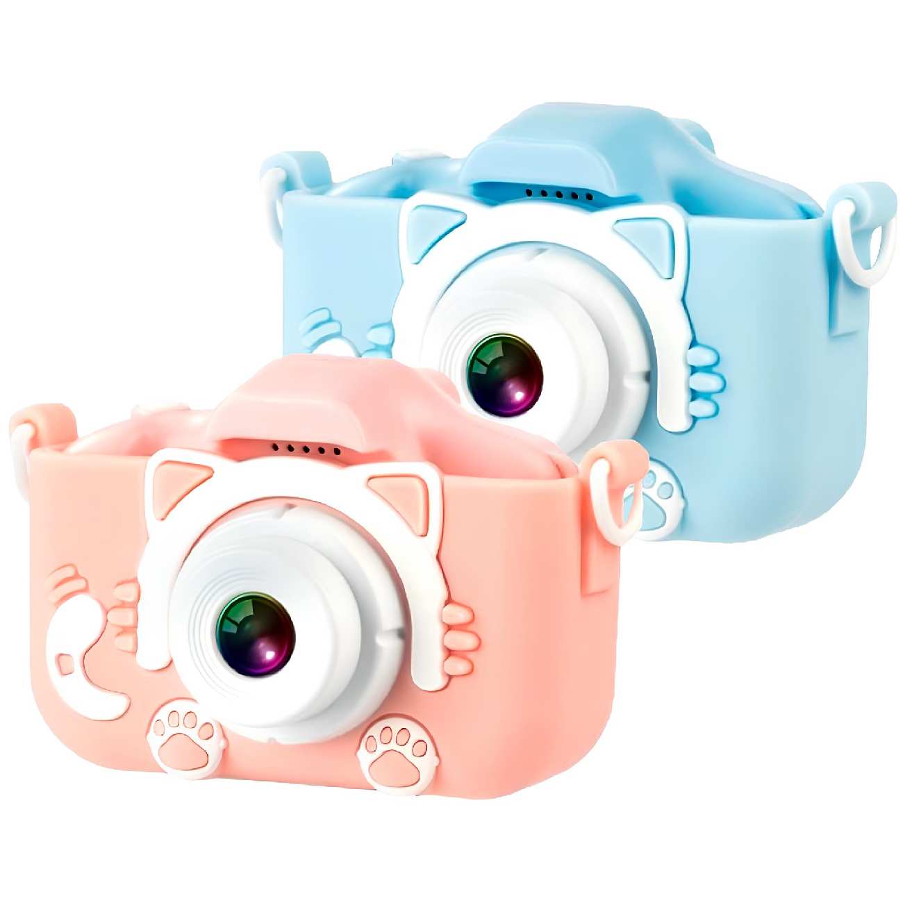 دوربین عکاسی و فیلم برداری کودکانه فانتزی با لنز دوگانه ایکس او XJ01