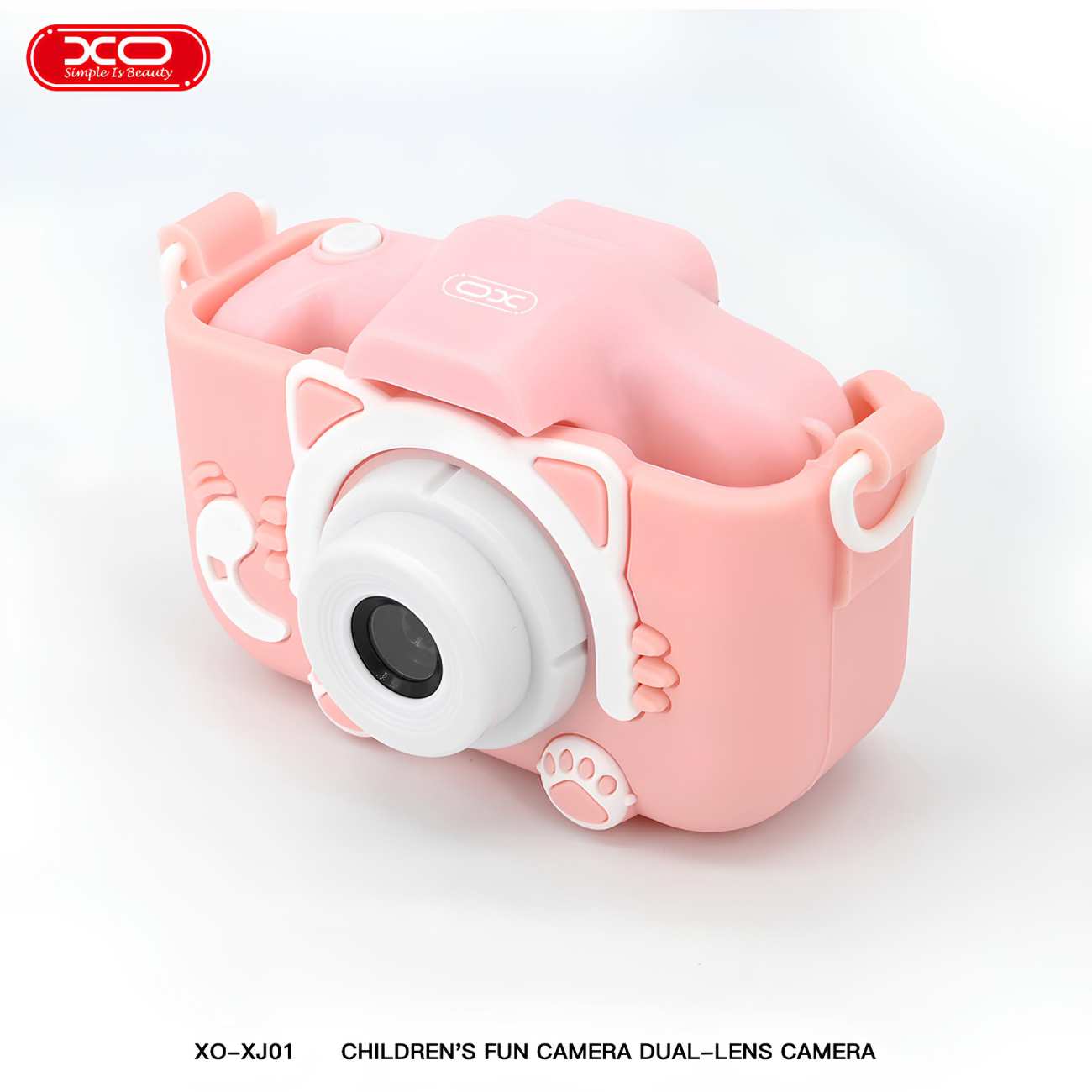 دوربین عکاسی و فیلم برداری کودکانه فانتزی با لنز دوگانه ایکس او XJ01