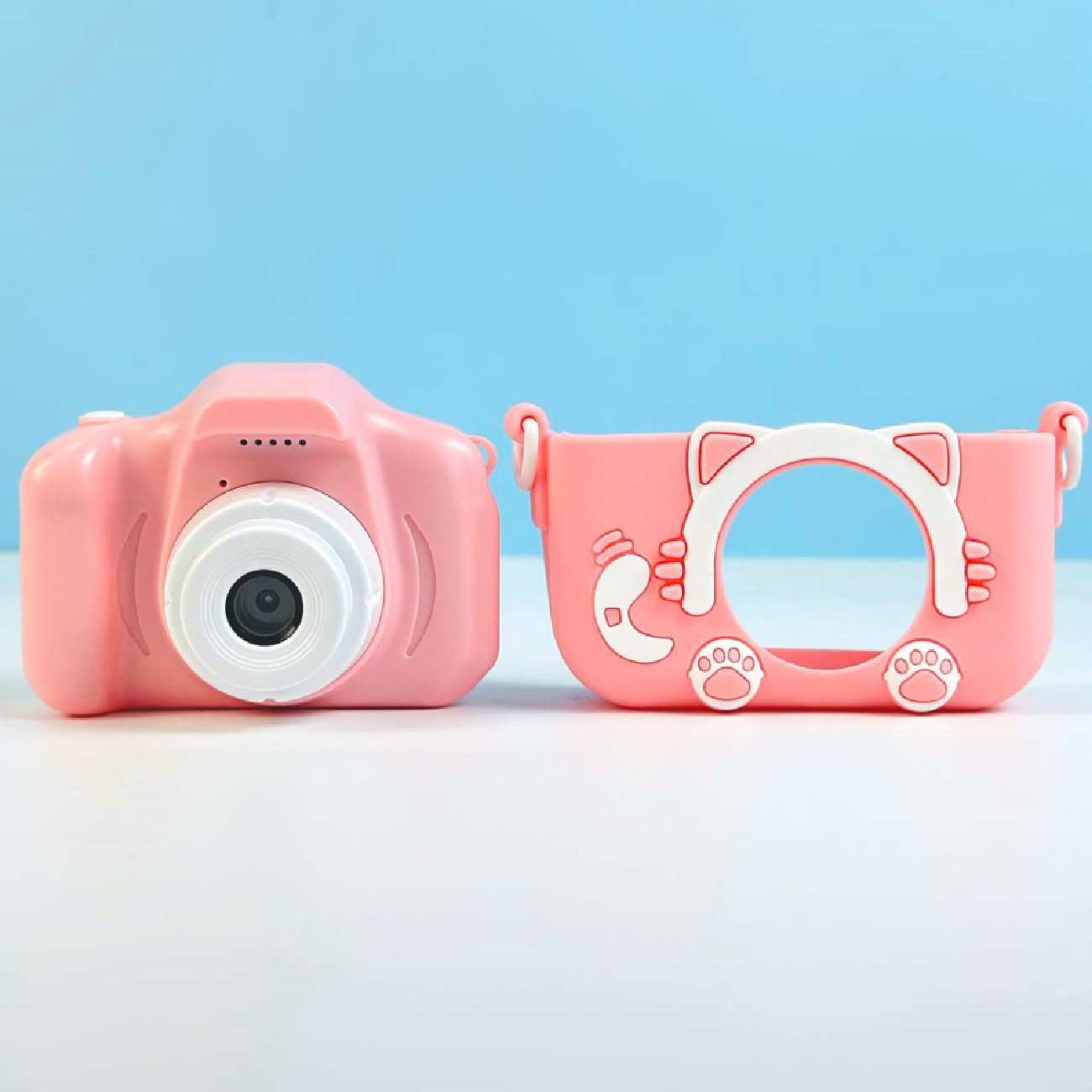 دوربین عکاسی و فیلم برداری کودکانه فانتزی با لنز دوگانه ایکس او XJ01