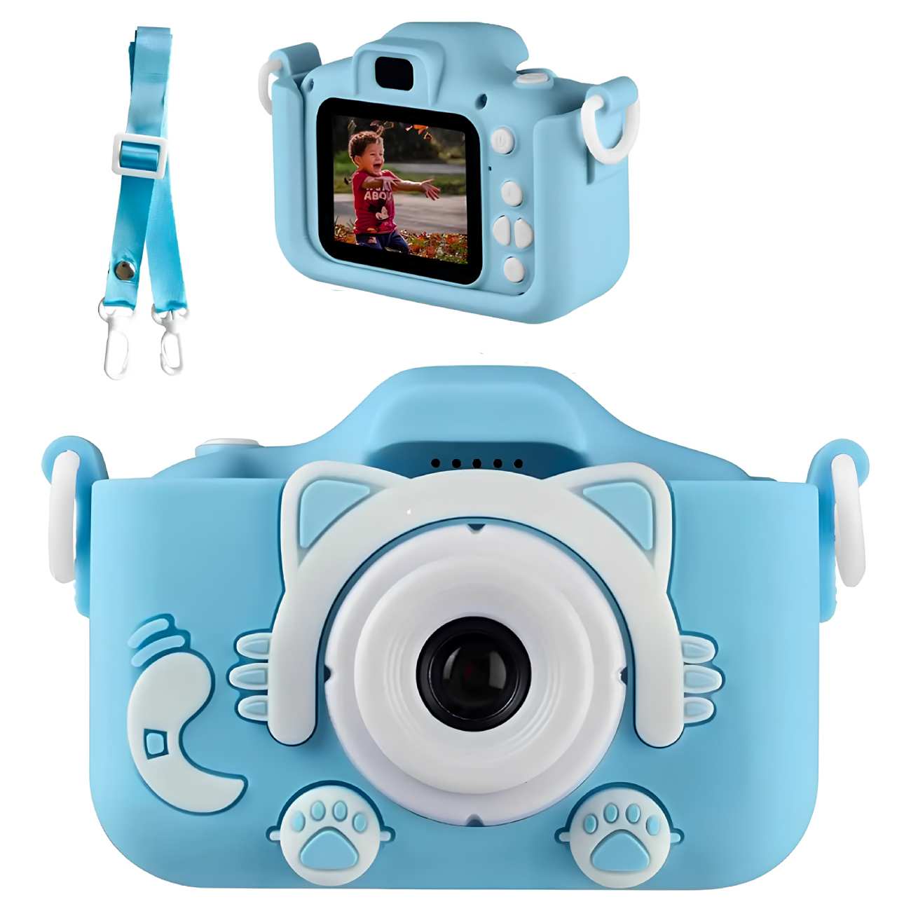 دوربین عکاسی و فیلم برداری کودکانه فانتزی با لنز دوگانه ایکس او XJ01