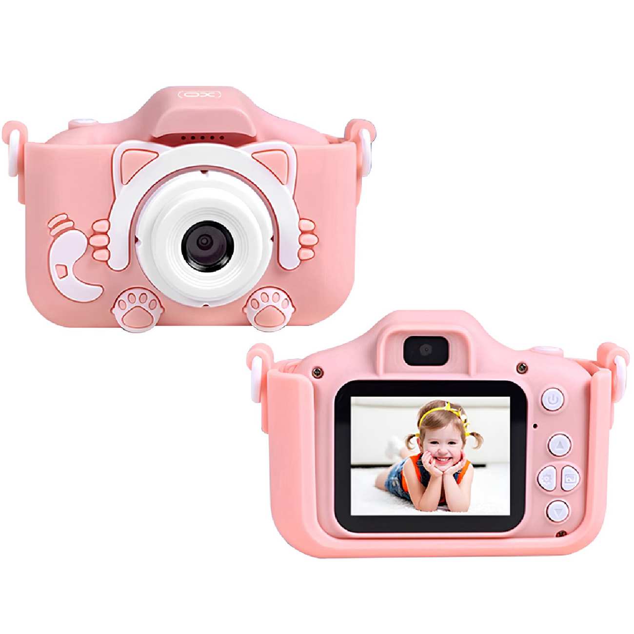 دوربین عکاسی و فیلم برداری کودکانه فانتزی با لنز دوگانه ایکس او XJ01