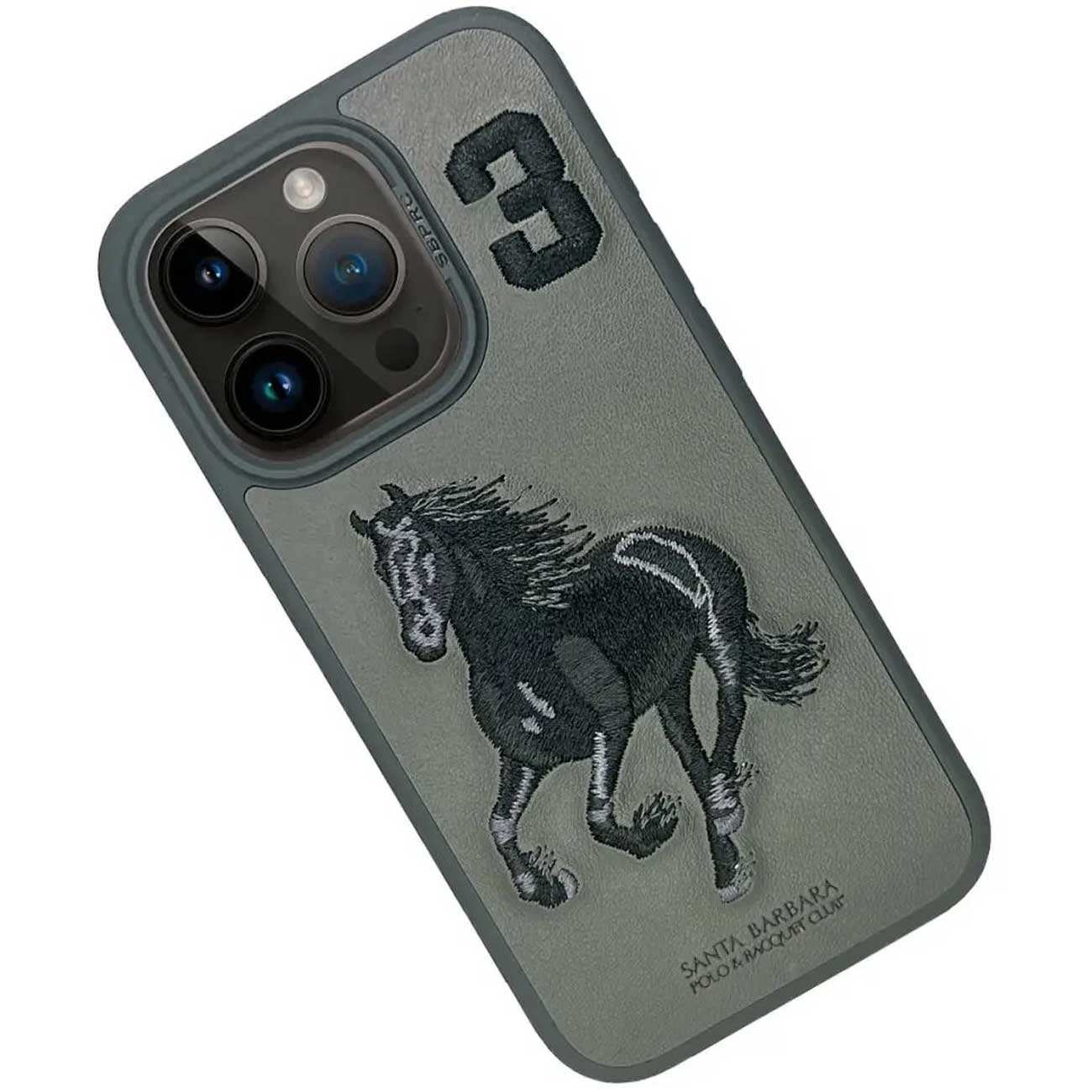 قاب گوشی آیفون 16 پرومکس سانتا باربارا پولو راکت کلاب SB-IP16SPBOR-P6.9GRY