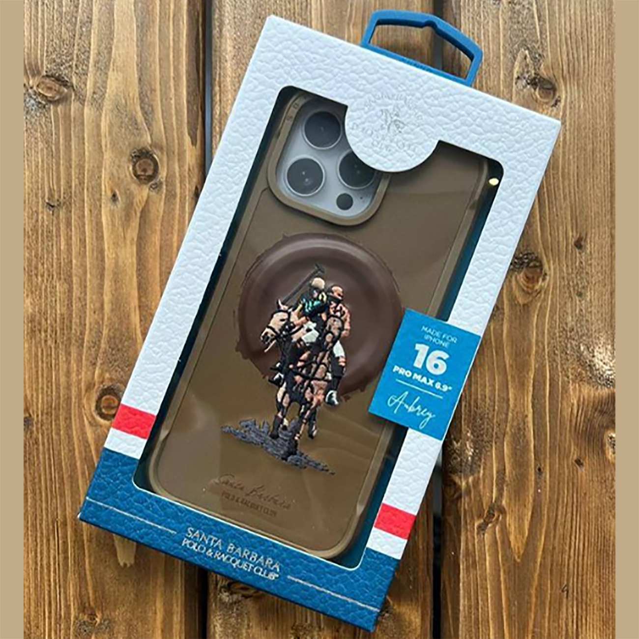 قاب مگنتی آیفون 16 پرومکس سانتا باربارا پولو راکت کلاب SB-IP16SPVGL-P6.9CGLD