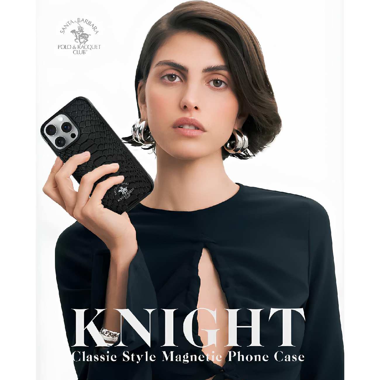 قاب مگنتی گوشی آیفون 16 پرو مکس سانتا باربارا پولو راکت کلاب SB-IP16SPKNT-P6.9BRW