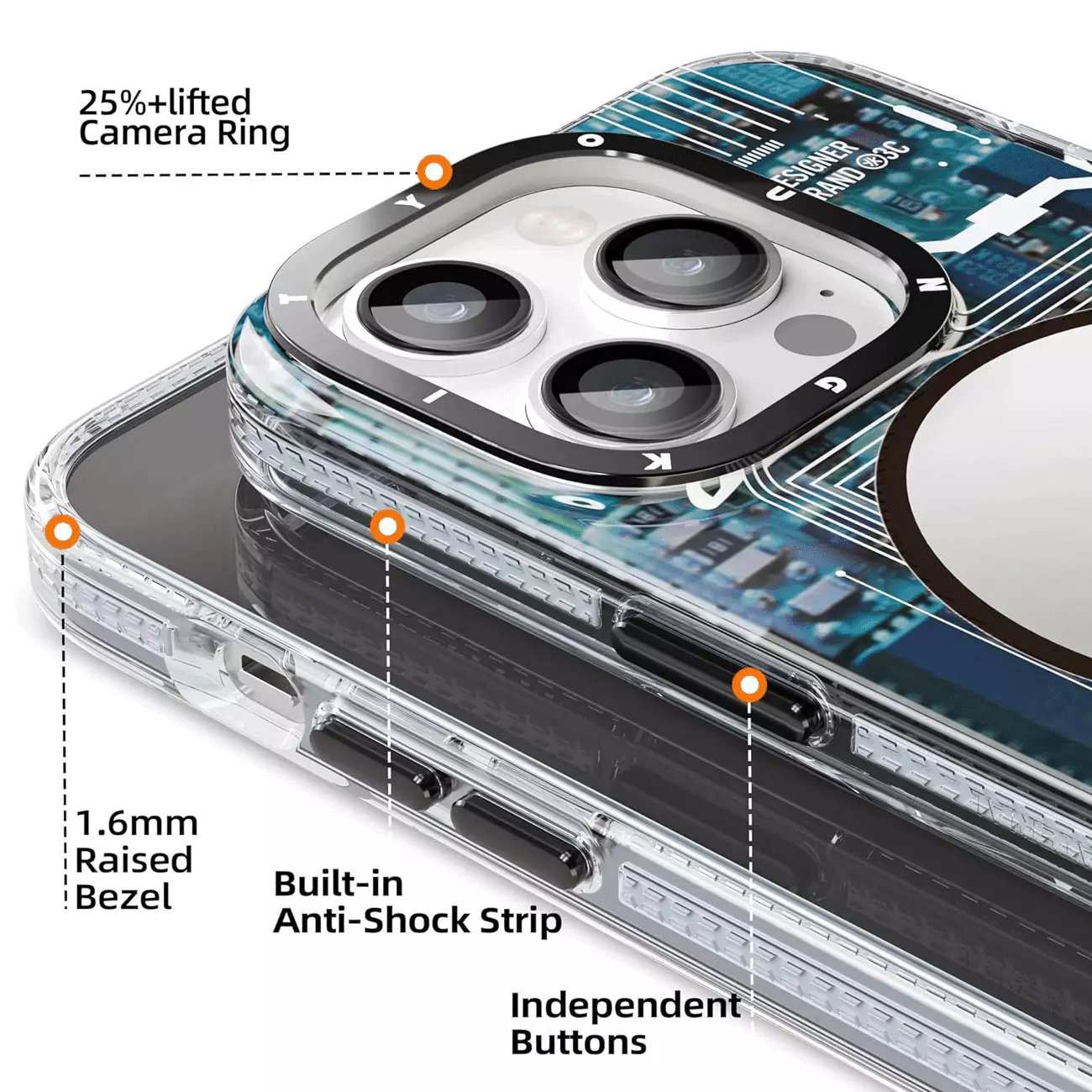 قاب مگنتی گوشی آیفون 16 پرومکس یانگکیت CX018
