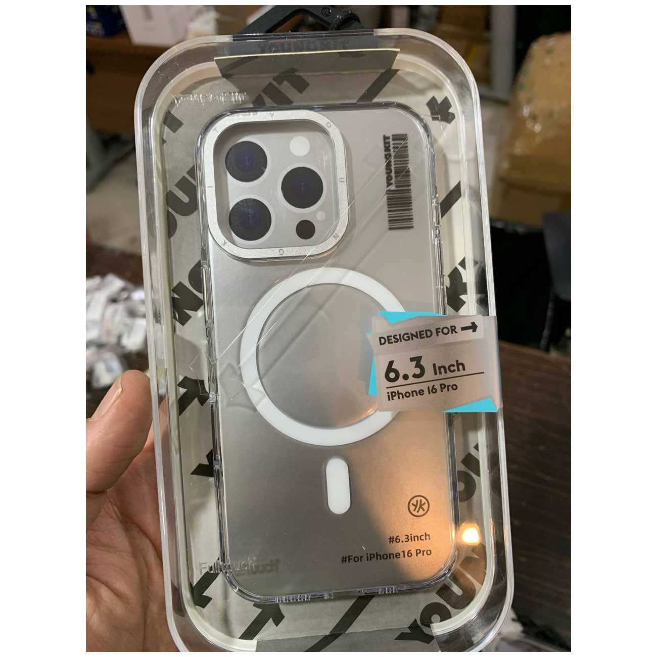 قاب شفاف گوشی آیفون 16 پرو یانگکیت JDcx002