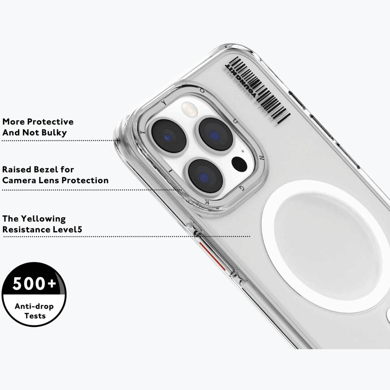 قاب شفاف گوشی آیفون 16 پرو یانگکیت JDcx002
