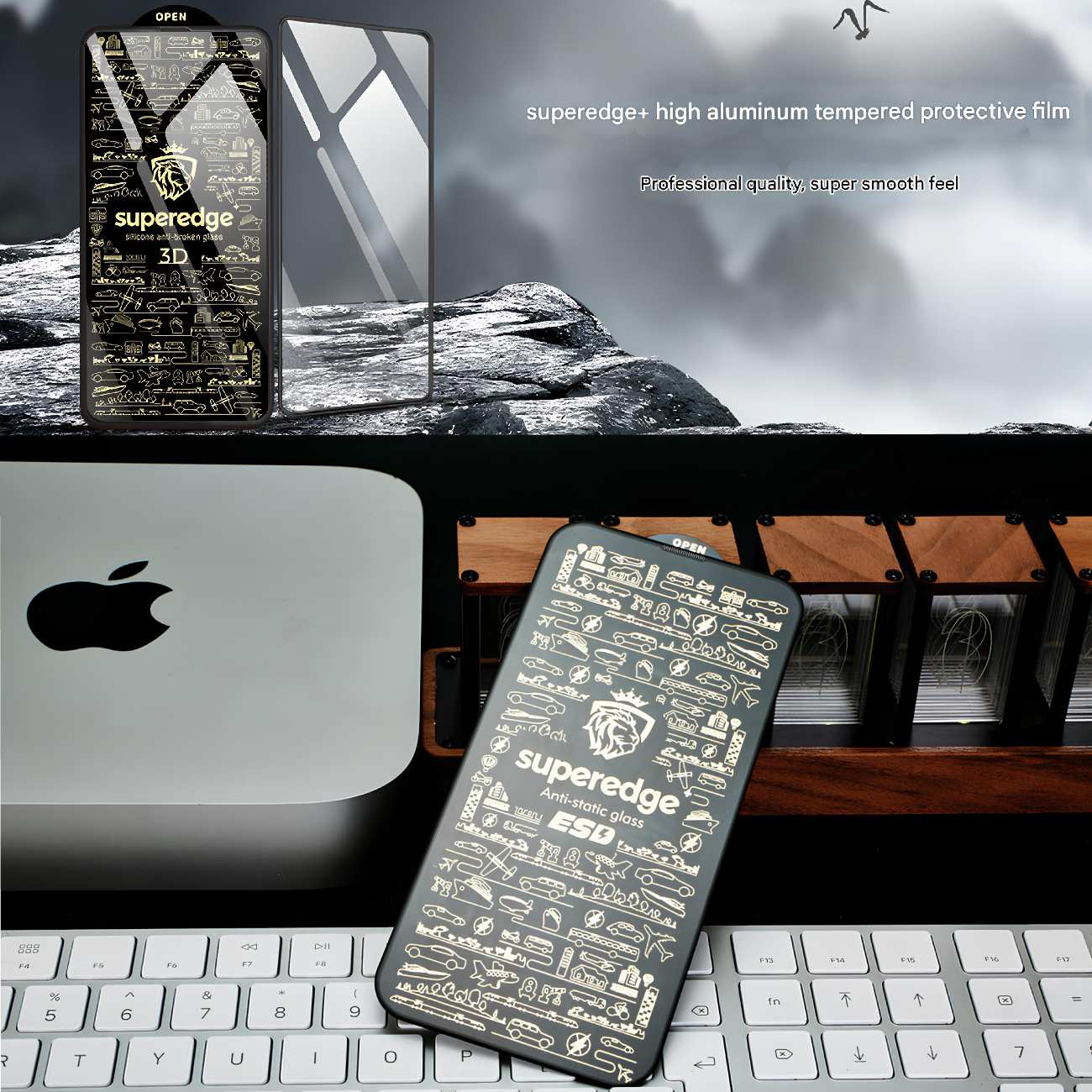 گلس شیشه ای آنتی استاتیک آیفون 15 Wotaer