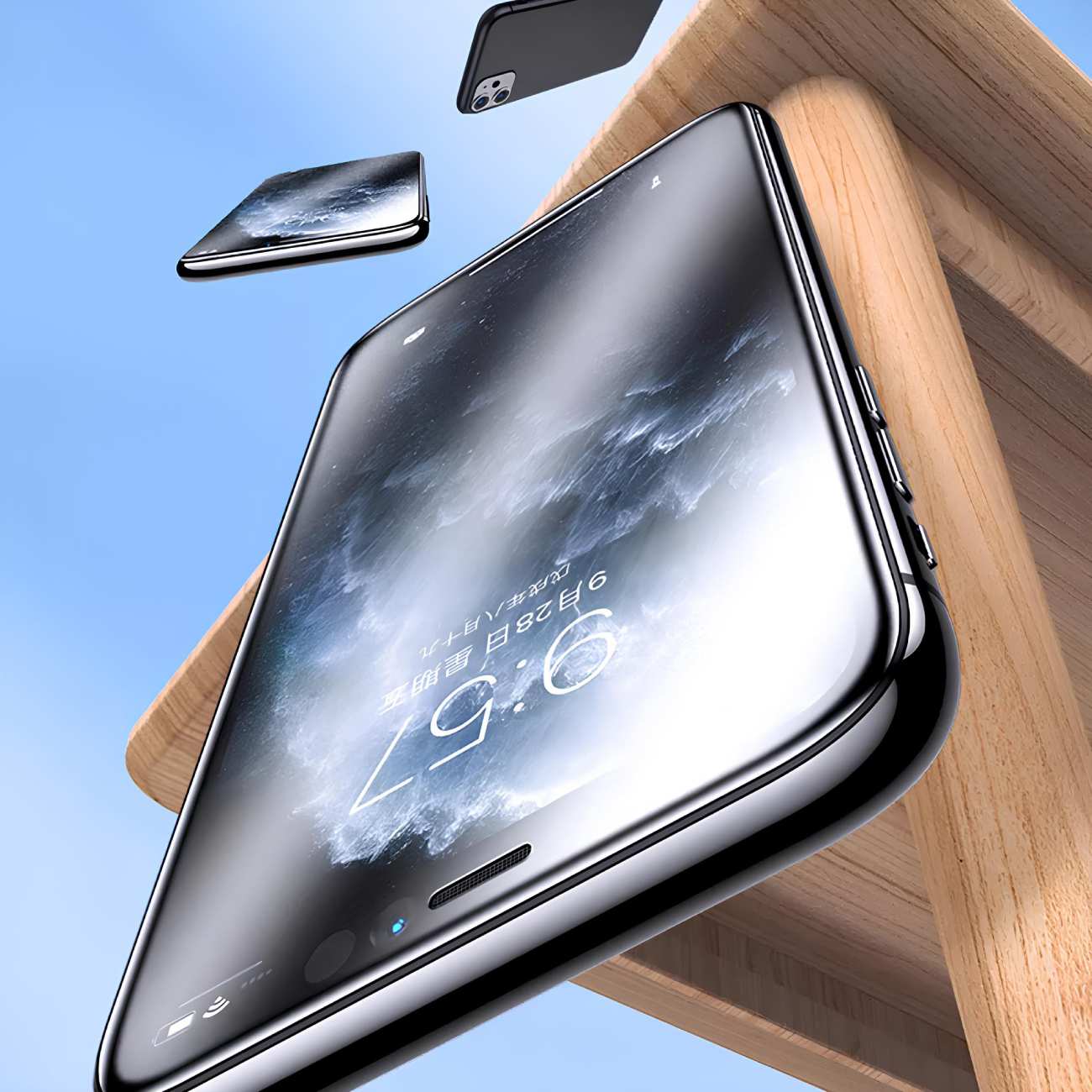 گلس شیشه ای آنتی استاتیک آیفون 15 Wotaer