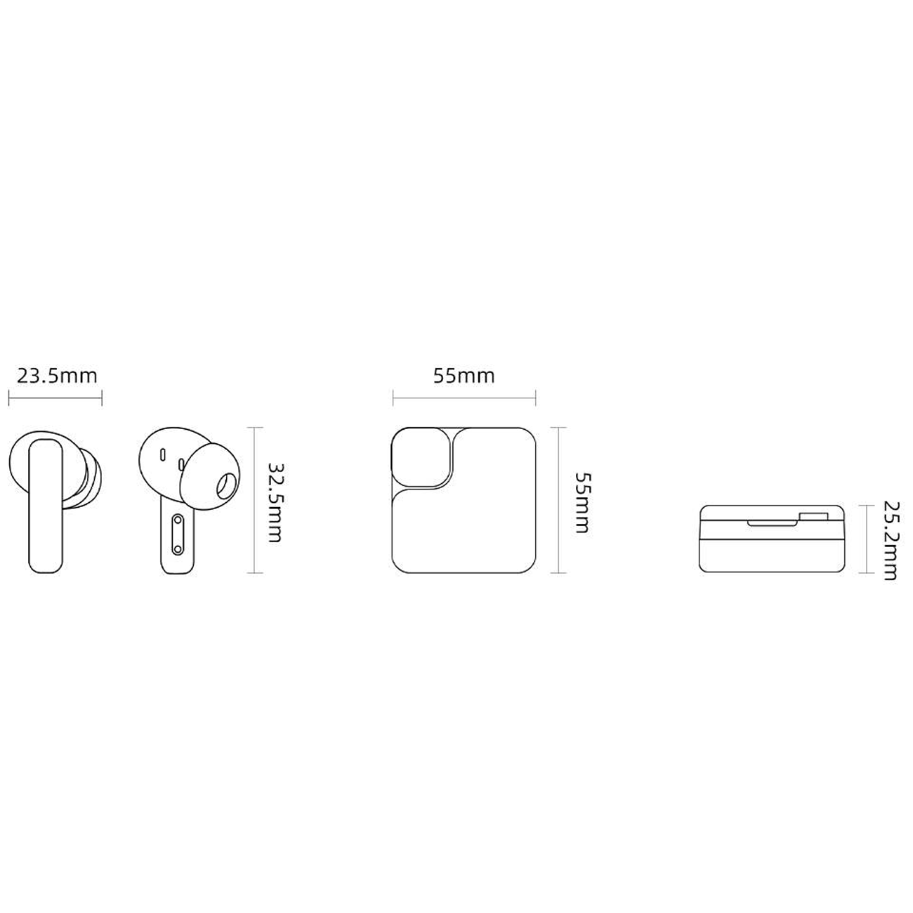 هندزفری بلوتوثی 5.3 با طراحی شفاف کیو سی وای MeloBuds Neo