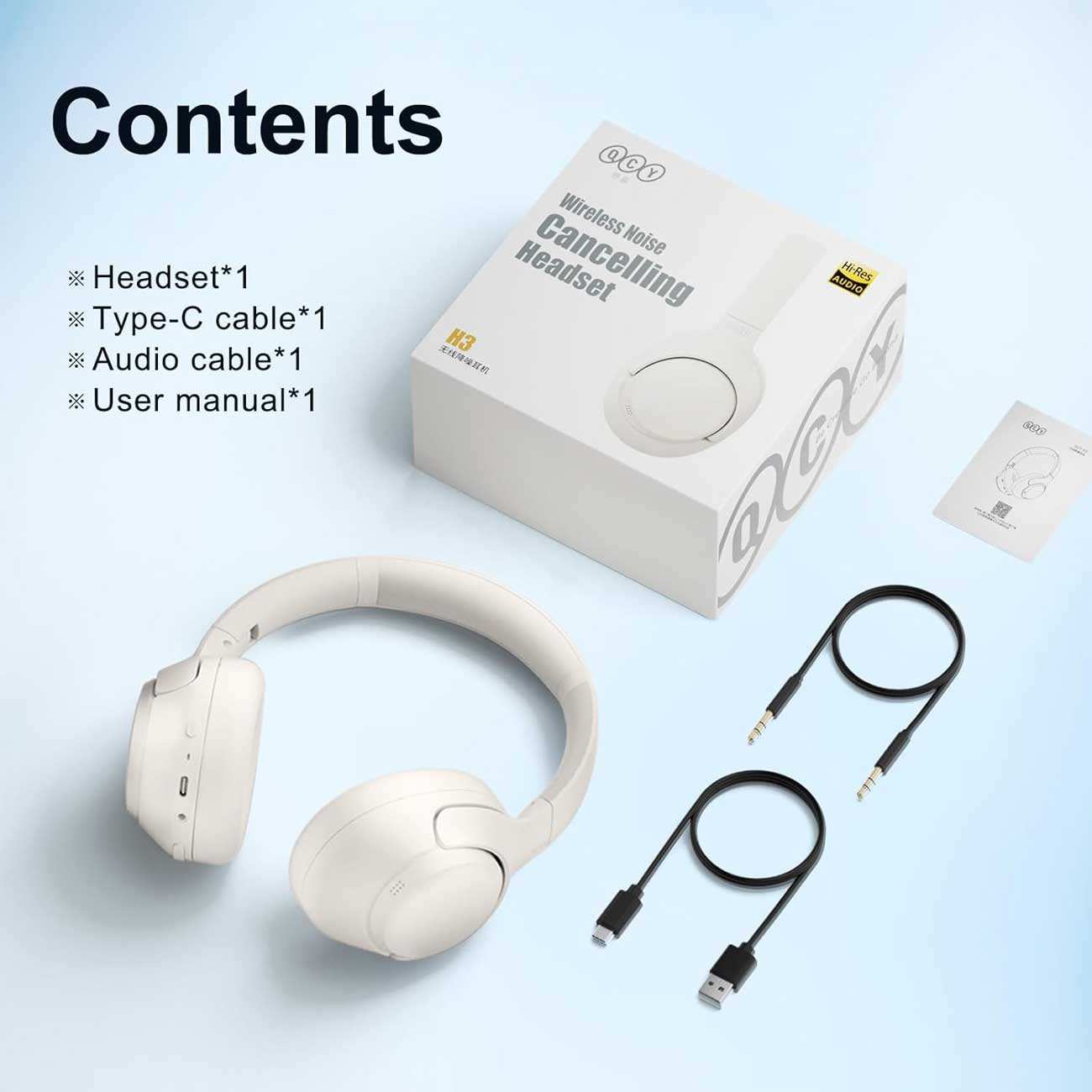 هدفون بی سیم 5.3 کیو سی وای H3