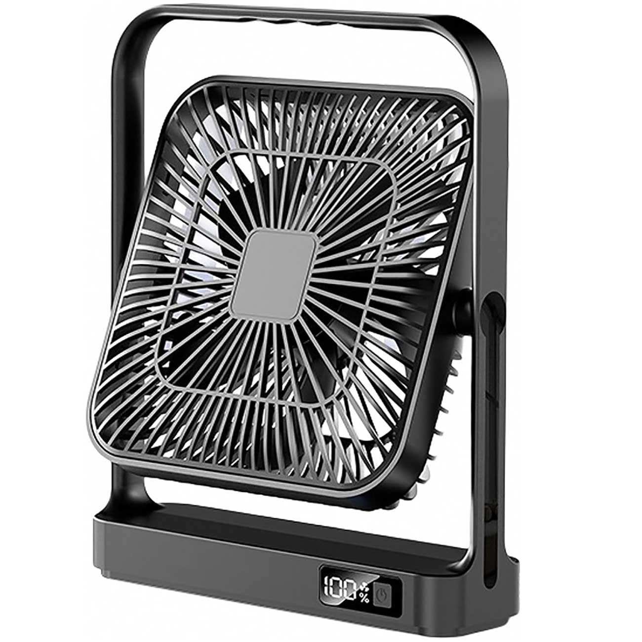 پنکه رومیزی شارژی 5 سرعته دارای نمایشگر دیجیتال M10