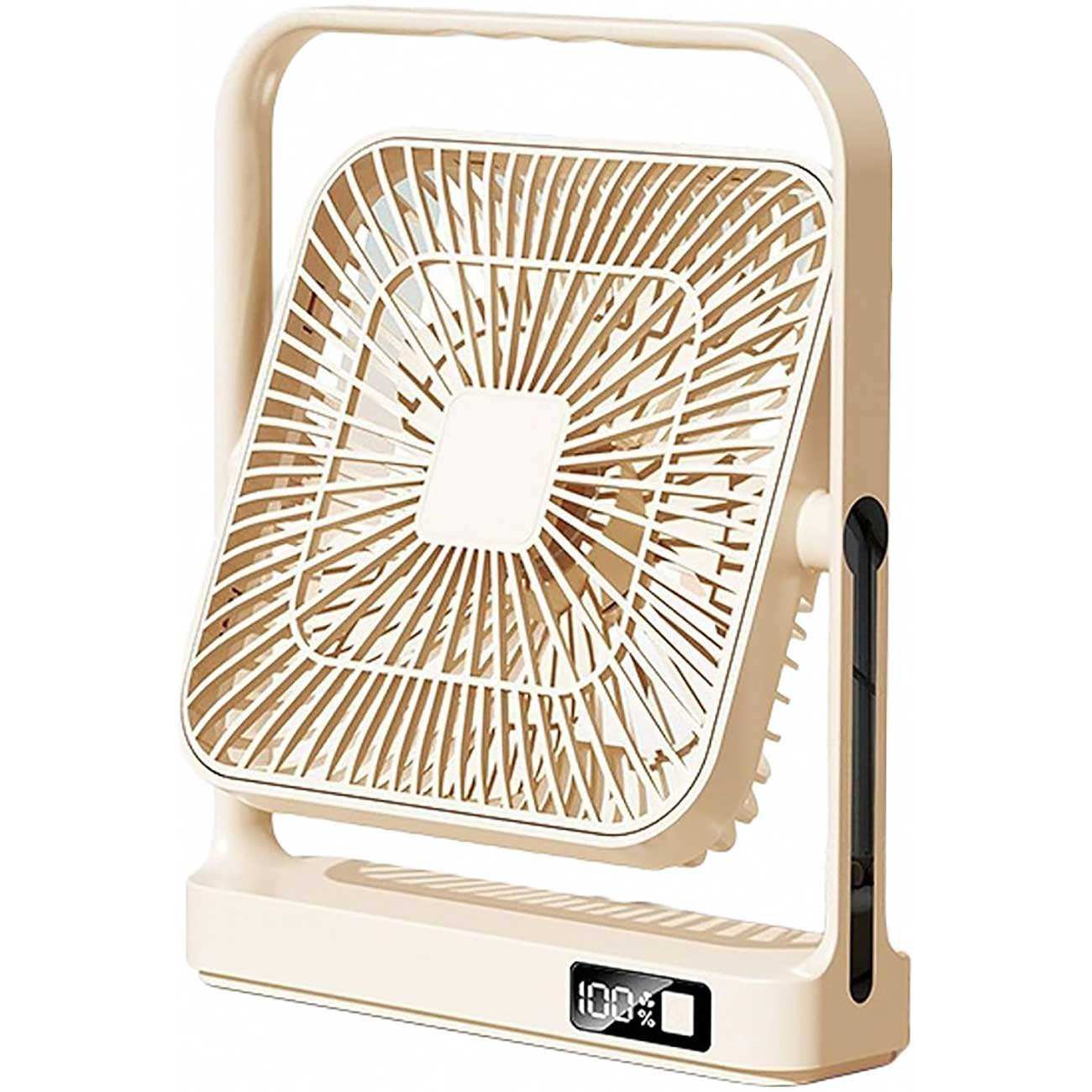 پنکه رومیزی شارژی 5 سرعته دارای نمایشگر دیجیتال M10