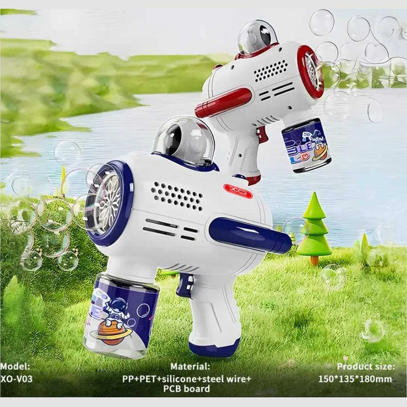 تفنگ حباب ساز 10 سوراخ ایکس او V03