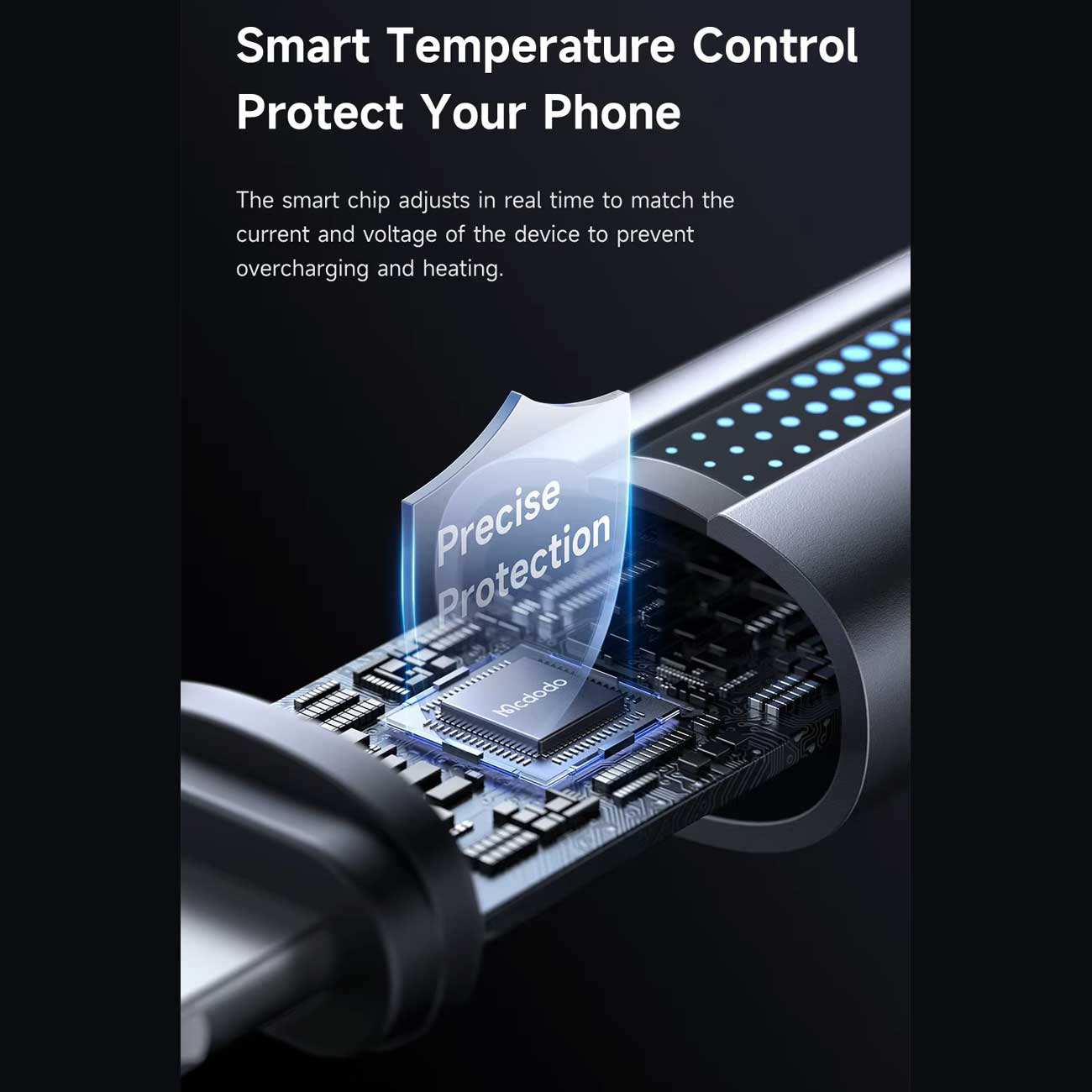 کابل فست شارژ یو اس بی به لایتنینگ 3 آمپر 1.2 متری مک دودو CA-566