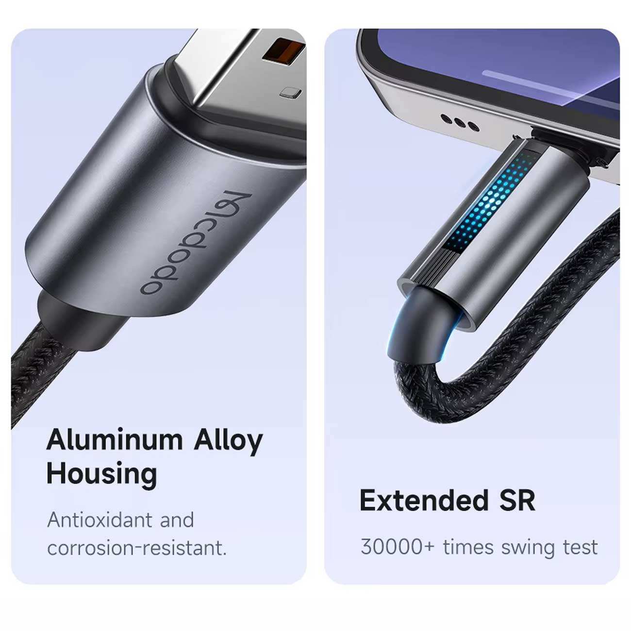 کابل فست شارژ یو اس بی به لایتنینگ 3 آمپر 1.2 متری مک دودو CA-566